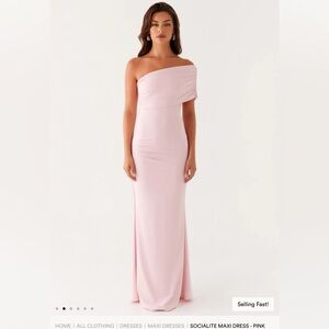 Peppermayo Socialitle Maxi Dress- Pink